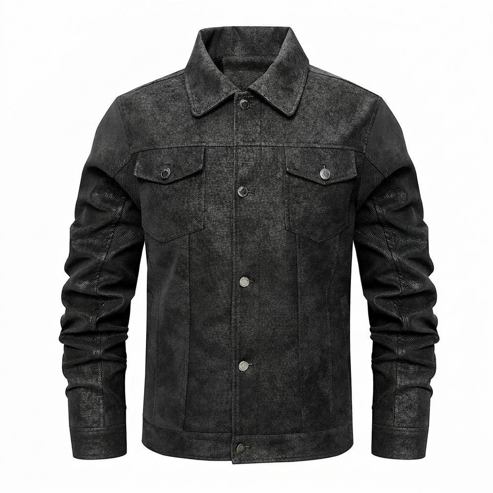 Mens Outlet House - Lizal | Textured Button-Front Jacket Men
