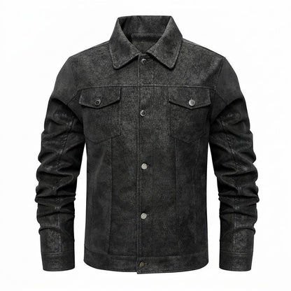 Mens Outlet House - Lizal | Textured Button-Front Jacket Men
