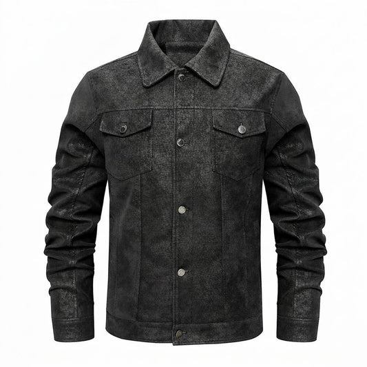 Mens Outlet House - Lizal | Textured Button-Front Jacket Men