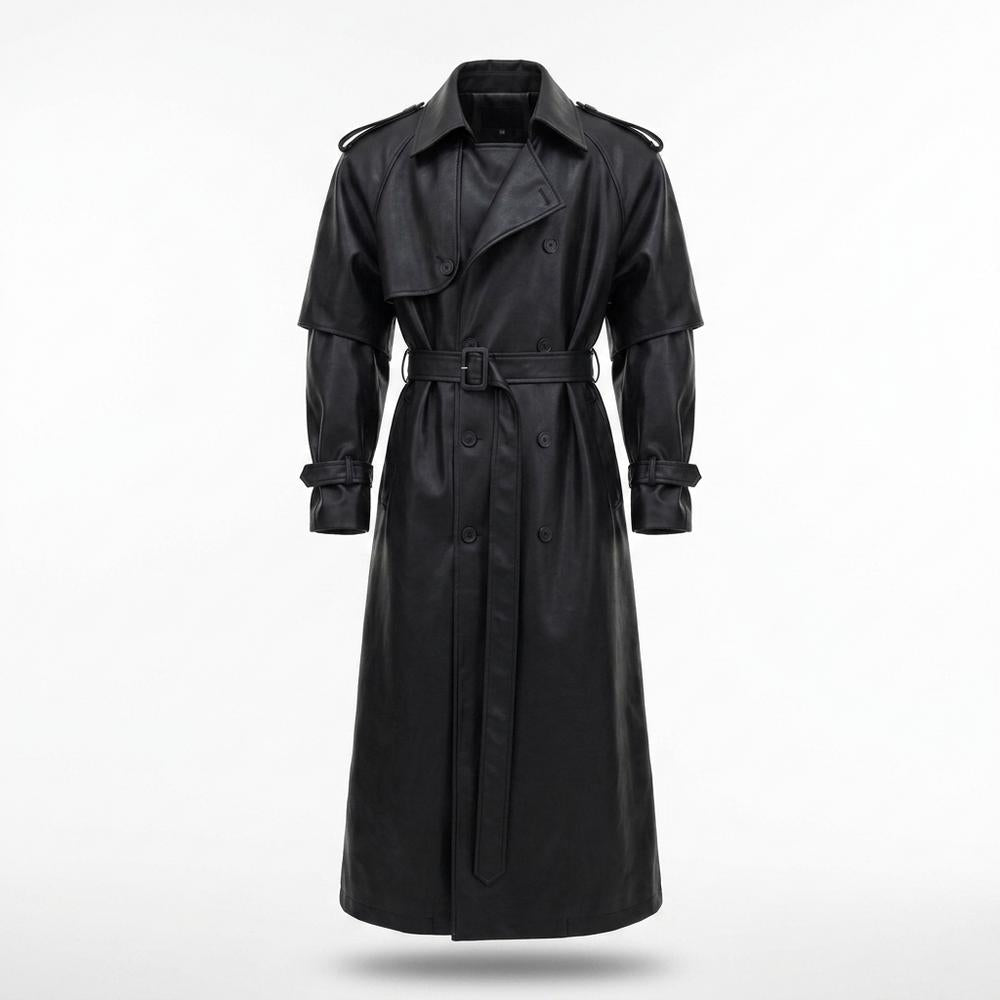 Mens Outlet House - Vedar | Double-Breasted Belted Coat Unisex