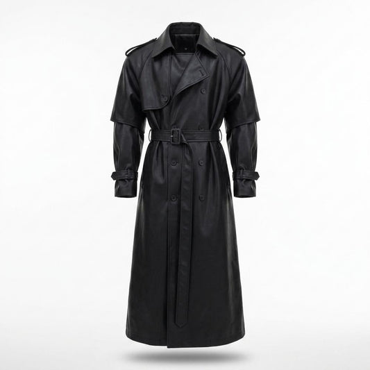Mens Outlet House - Vedar | Double-Breasted Belted Coat Unisex