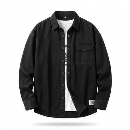 Mens Outlet House - Tiver | Denim Button-Up Shirt Men