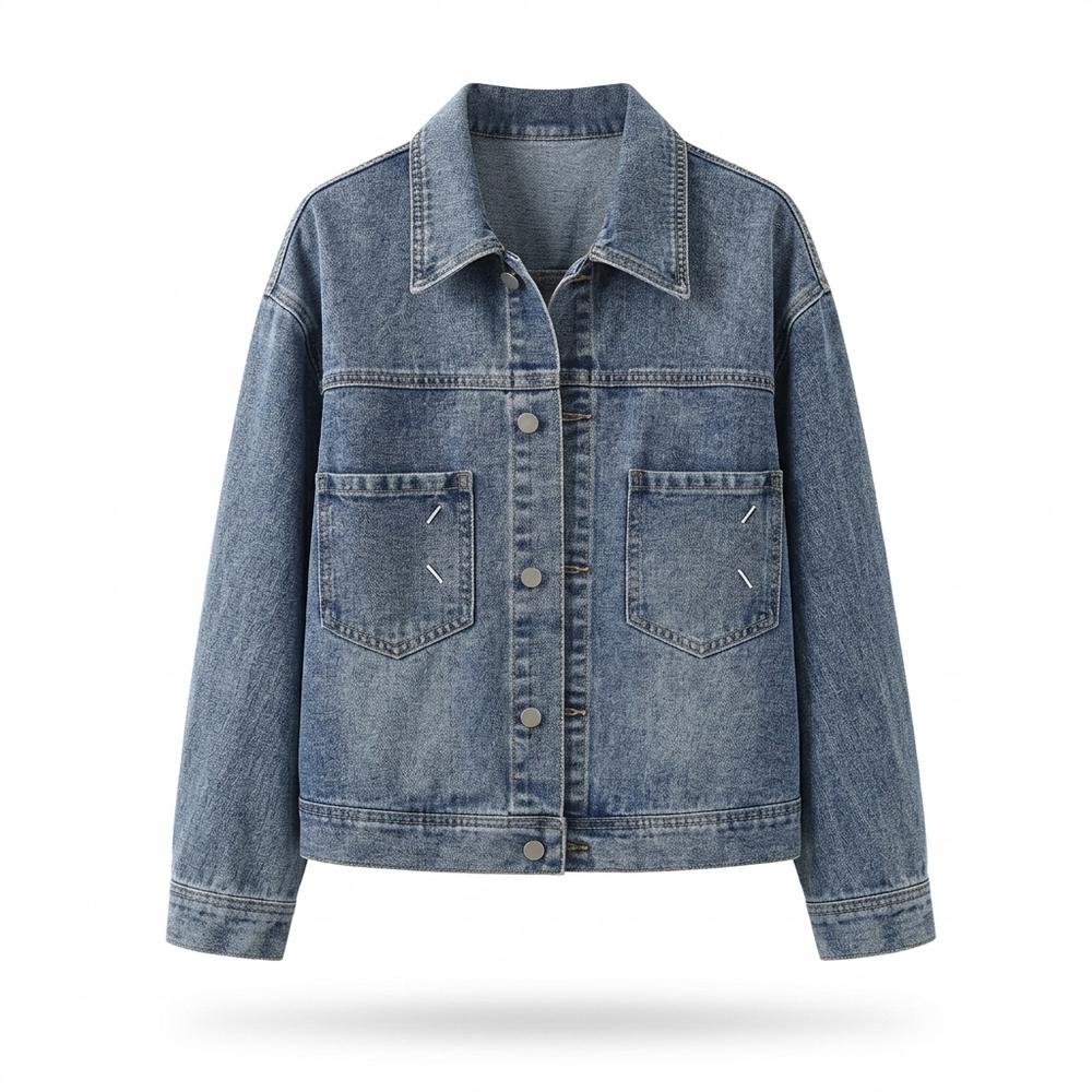 Mens Outlet House - Radan | Button-Up Relaxed Fit Denim Jacket Women