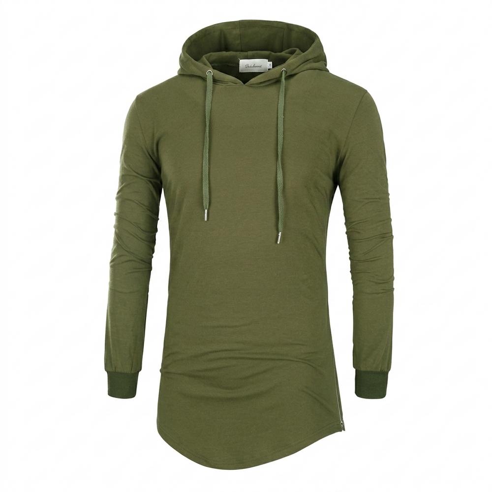 Mens Outlet House - Sevin | Longline Side-Zip Hoodie Men