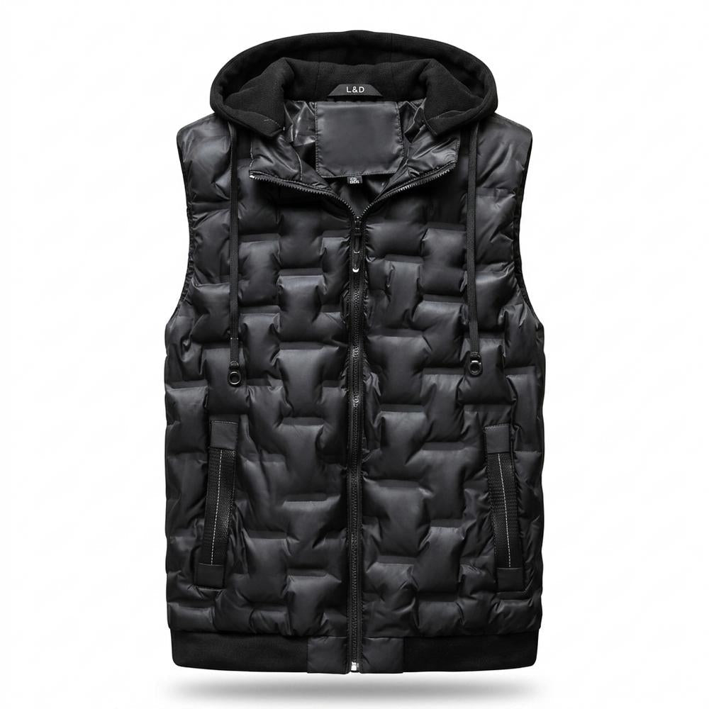 Mens Outlet House - Arsol | Quilted Hooded Vest Men