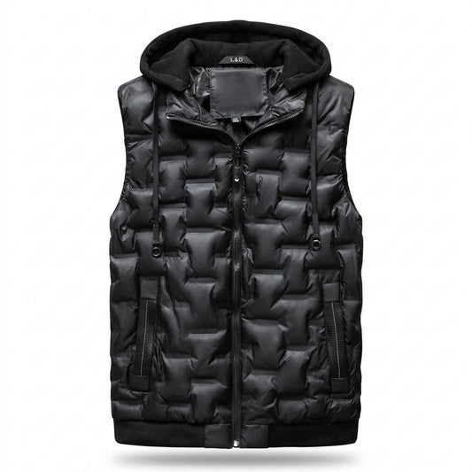 Mens Outlet House - Arsol | Quilted Hooded Vest Men