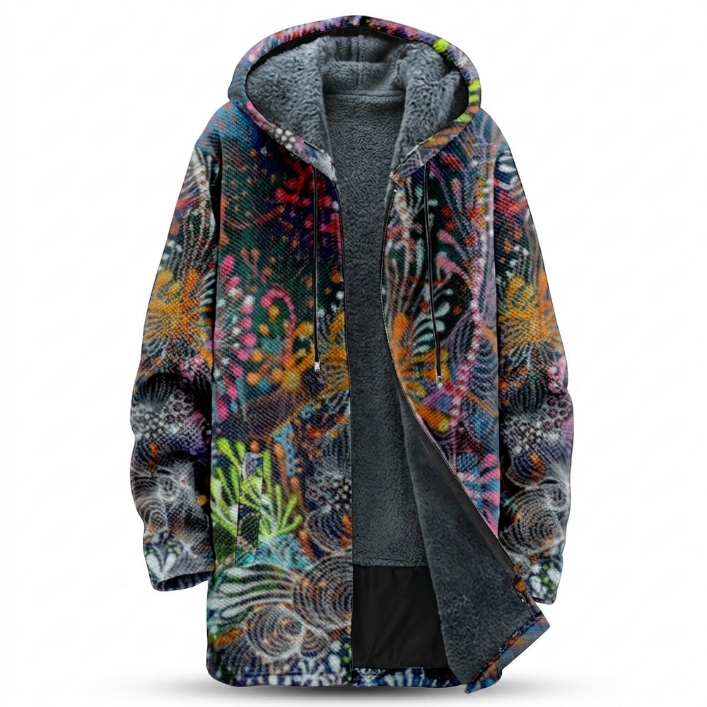 Mens Outlet House - Veral | Fleece-Lined Hooded Coat Men