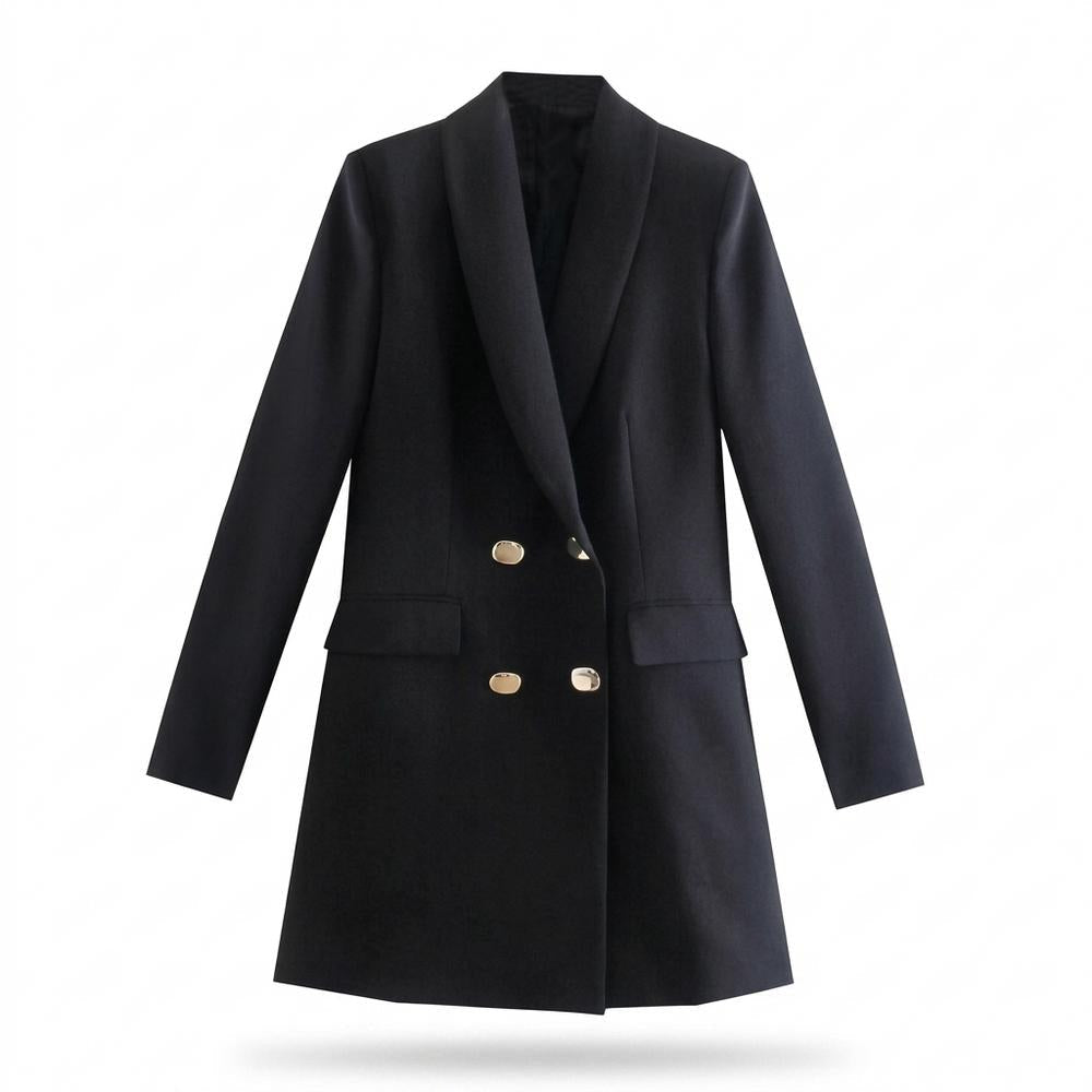 Mens Outlet House - Kasin | Double-Breasted Shawl Collar Blazer Women