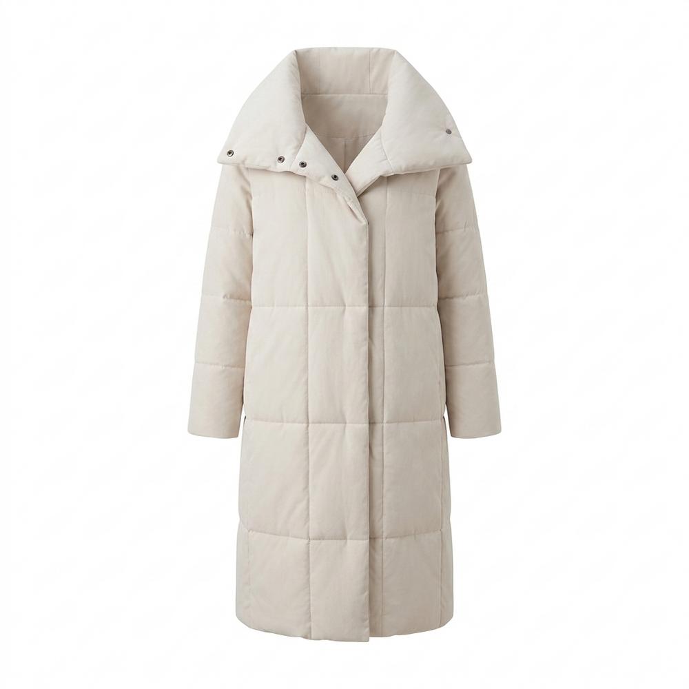Mens Outlet House - Rolev | Quilted Funnel Neck Coat Women