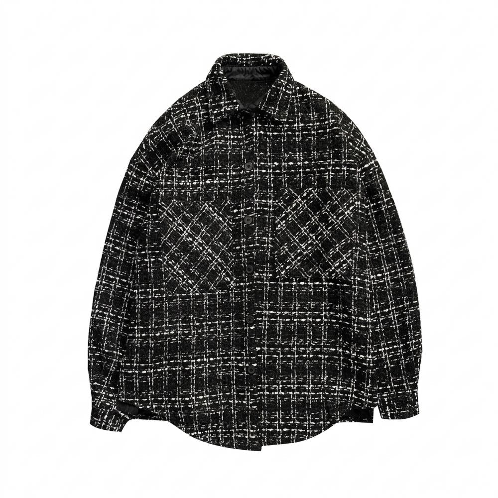Mens Outlet House - Alrel | Textured Plaid Shirt Unisex