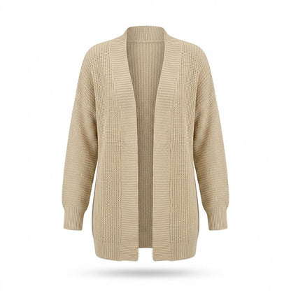 Mens Outlet House - Semar | Open-Front Rib-Knit Knit Cardigan Women