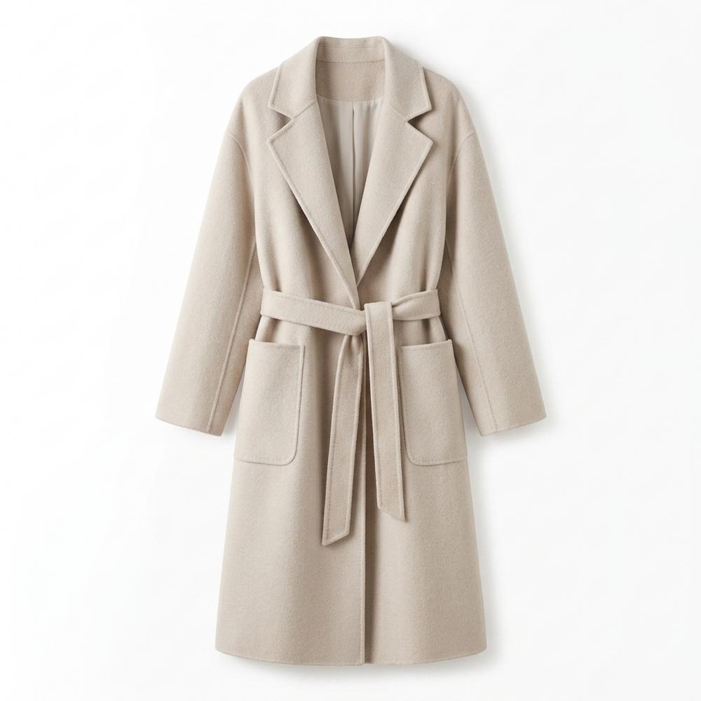 Mens Outlet House - Visik | Belted Woolen Coat Women
