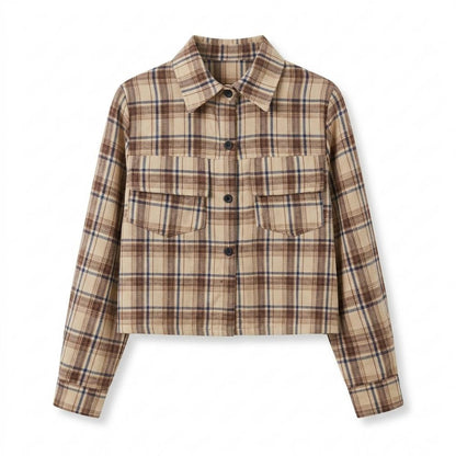 Mens Outlet House - Komid | Plaid Cropped Jacket Women