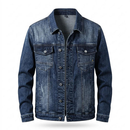Mens Outlet House - Lehal | Washed Button-Front Denim Jacket Men