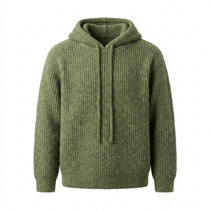 Mens Outlet House - Vusan | Rib-Knit Relaxed Fit Hoodie Unisex