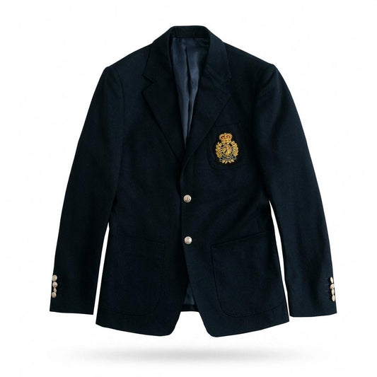 Mens Outlet House - Letal | Embroidered Single-Breasted Blazer Men