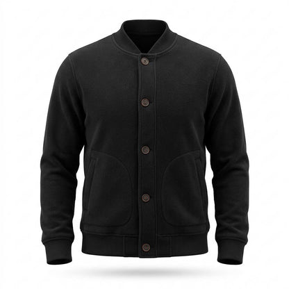 Mens Outlet House - Zavar | Button-Front Fleece Jacket Men