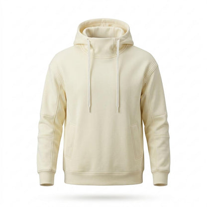 Mens Outlet House - Romer | High-Neck Paneled Hoodie Men