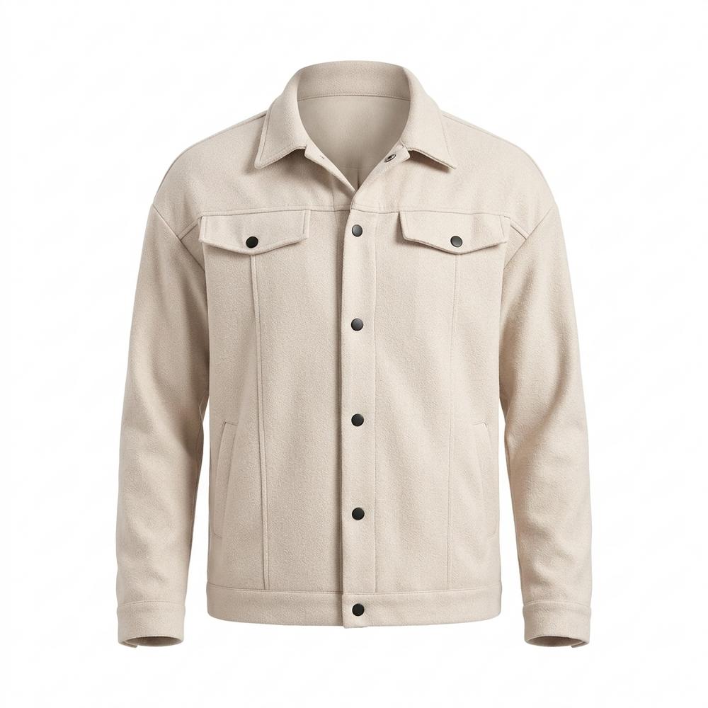 Mens Outlet House - Yibod | Wool-Blend Button-Front Jacket Men