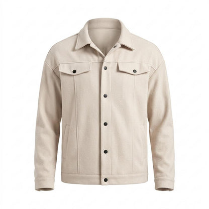 Mens Outlet House - Yibod | Wool-Blend Button-Front Jacket Men