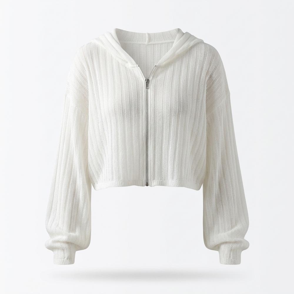 Mens Outlet House - Senor | Rib-Knit Zip-Up Hoodie Women