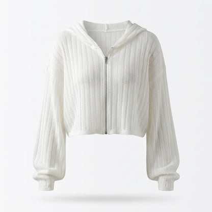 Mens Outlet House - Senor | Rib-Knit Zip-Up Hoodie Women