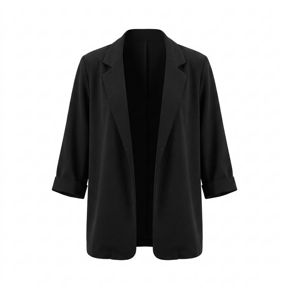Mens Outlet House - Alsil | Open-Front Rolled-Sleeve Blazer Women