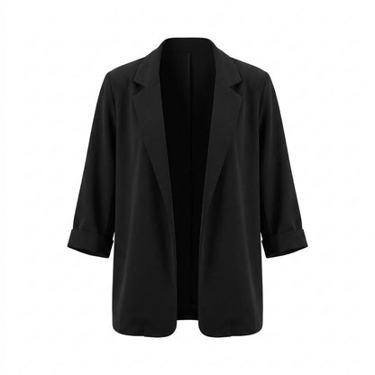 Mens Outlet House - Alsil | Open-Front Rolled-Sleeve Blazer Women