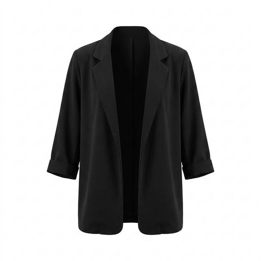 Mens Outlet House - Alsil | Open-Front Rolled-Sleeve Blazer Women