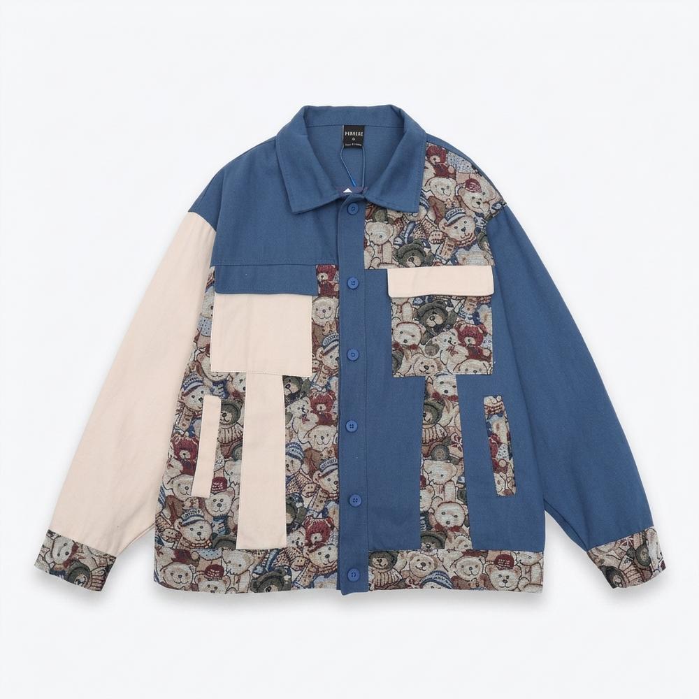 Mens Outlet House - Zever | Patchwork Patterned Jacket Unisex