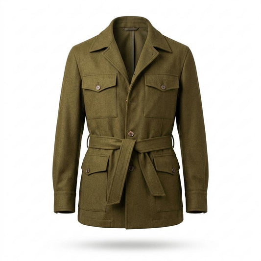Mens Outlet House - Aldan | Belted Four-Pocket Jacket Men