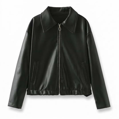Mens Outlet House - Alnal | Faux Leather Zip-Up Jacket Unisex