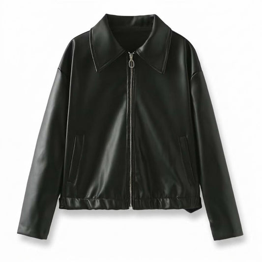 Mens Outlet House - Alnal | Faux Leather Zip-Up Jacket Unisex