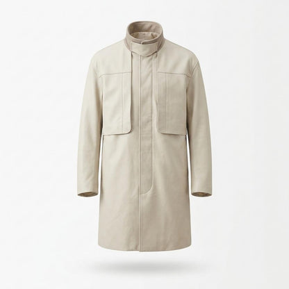 Mens Outlet House - Yomot | Structured Funnel-Neck Coat Men