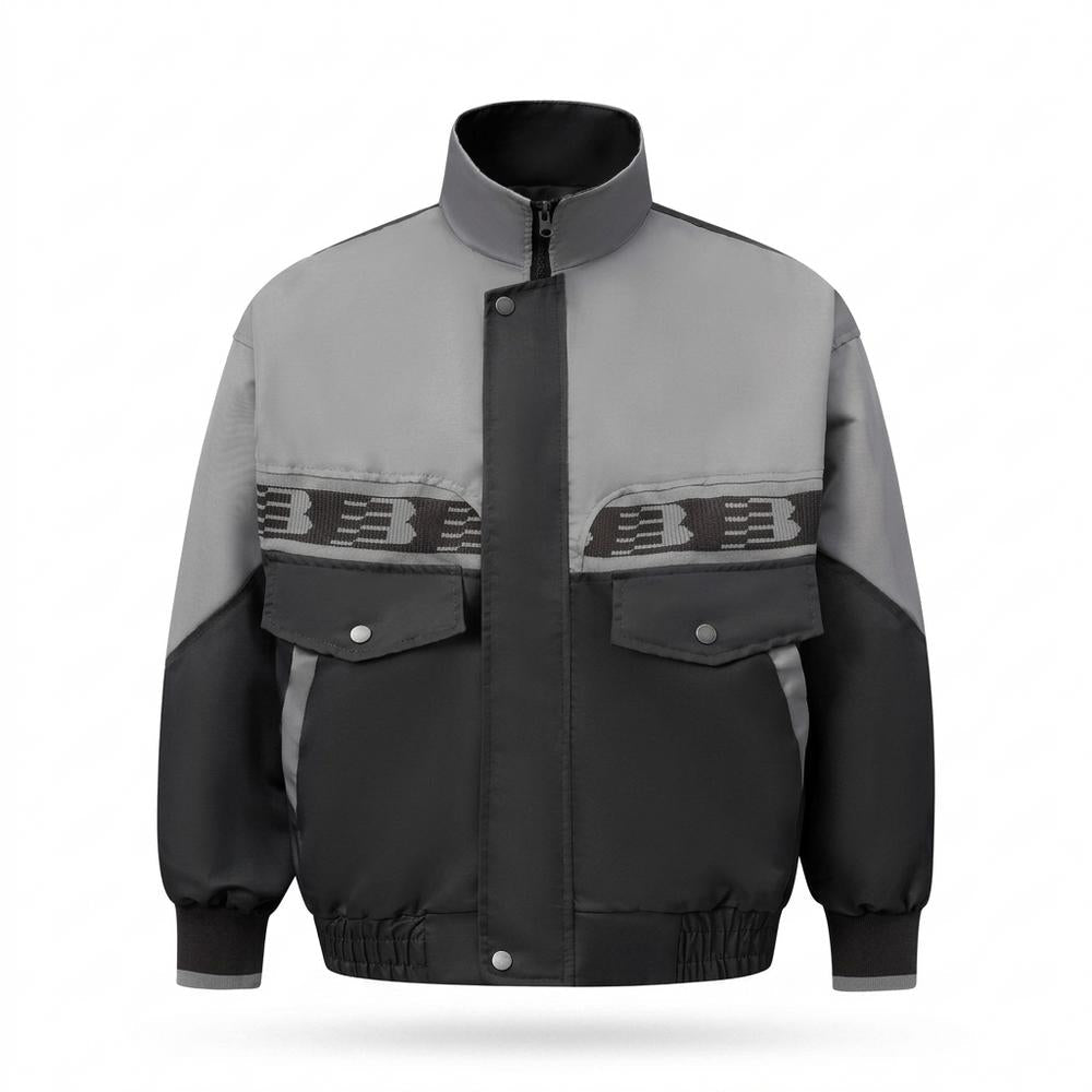 Mens Outlet House - Vasel | Color-Block High-Neck Jacket Unisex