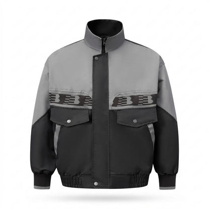 Mens Outlet House - Vasel | Color-Block High-Neck Jacket Unisex