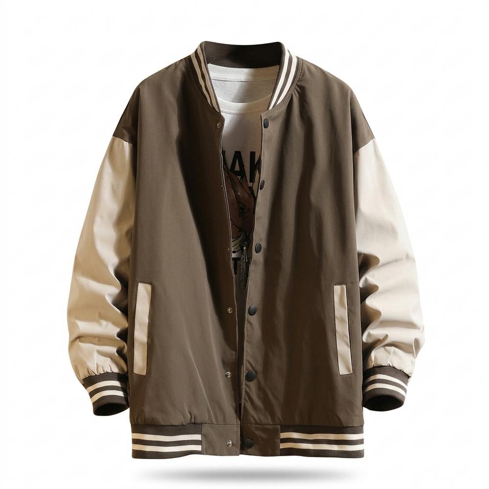 Mens Outlet House - Sanor | Two-Tone Snap-Button Jacket Unisex
