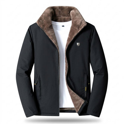Mens Outlet House - Kesol | Fleece-Lined Zip-Up Jacket Men