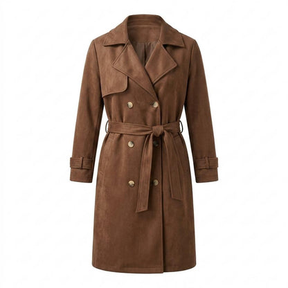 Mens Outlet House - Laken | Double-Breasted Belted Coat Women