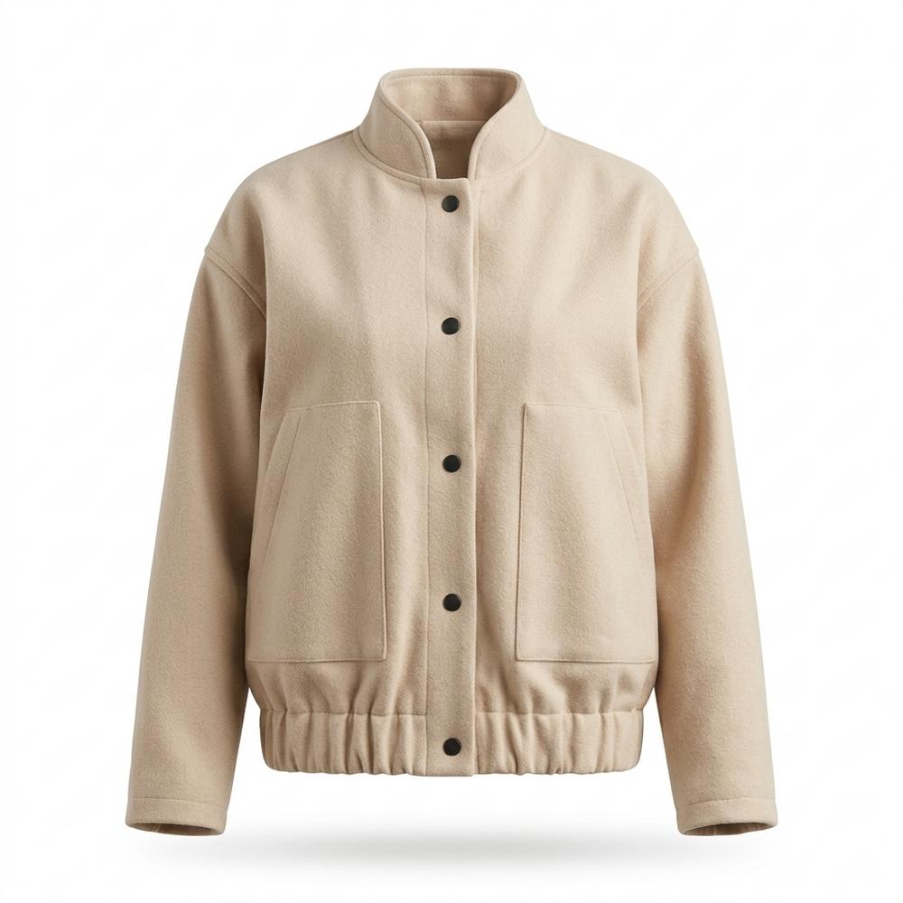 Mens Outlet House - Ellev | Felted Stand-Collar Jacket Women
