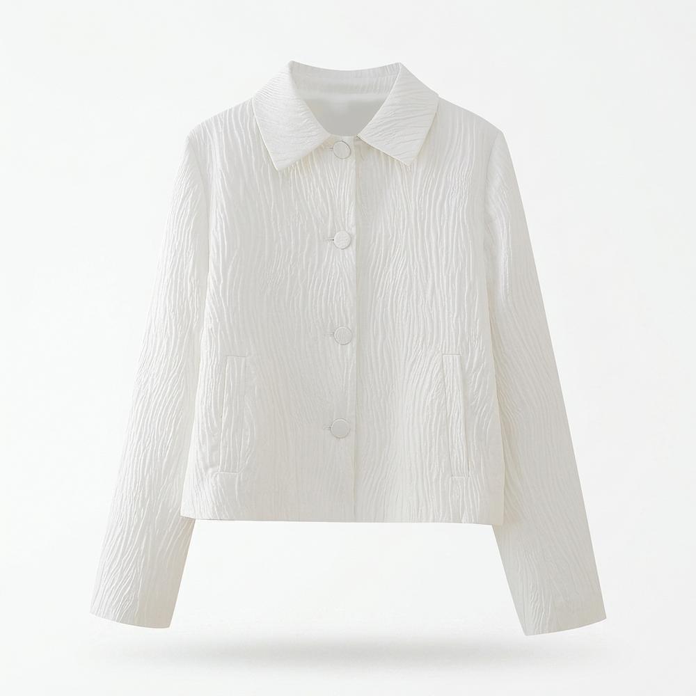 Mens Outlet House - Retev | Textured Button-Front Jacket Women