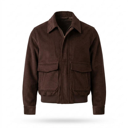 Mens Outlet House - Minal | Corduroy Zip-Up Jacket Men