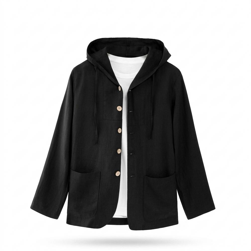 Mens Outlet House - Mibat | Linen Hooded Jacket Unisex
