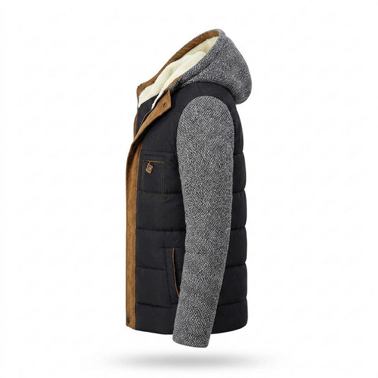Mens Outlet House - Allev | Mixed-Media Padded Jacket Men