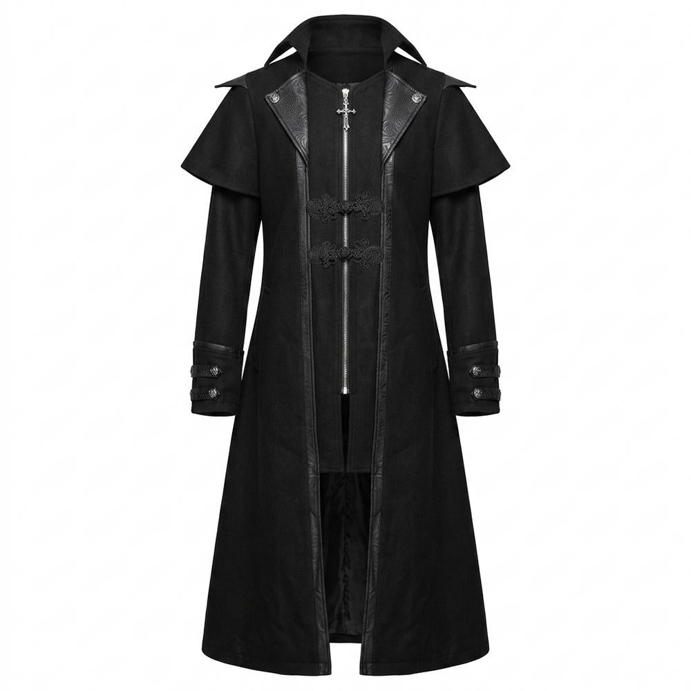 Mens Outlet House - Raren | Caped Longline Coat Men