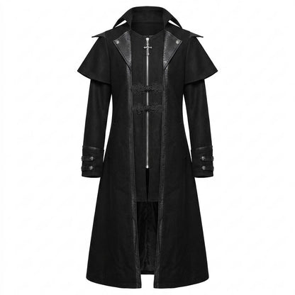 Mens Outlet House - Raren | Caped Longline Coat Men