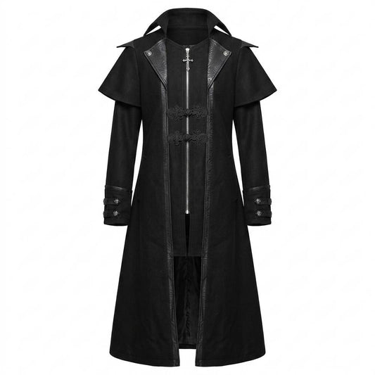 Mens Outlet House - Raren | Caped Longline Coat Men