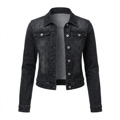 Mens Outlet House - Seken | Button-Front Washed Denim Jacket Women