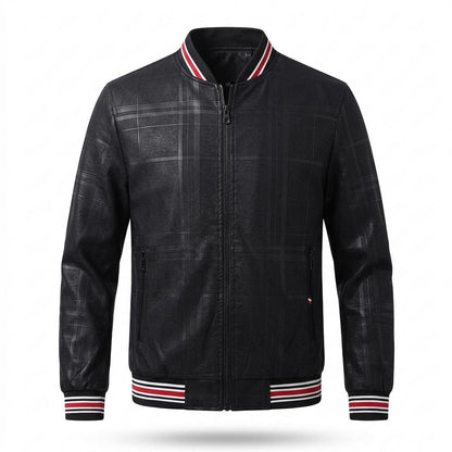 Mens Outlet House - Alrev | Plaid-Patterned Zip-Up Jacket Men