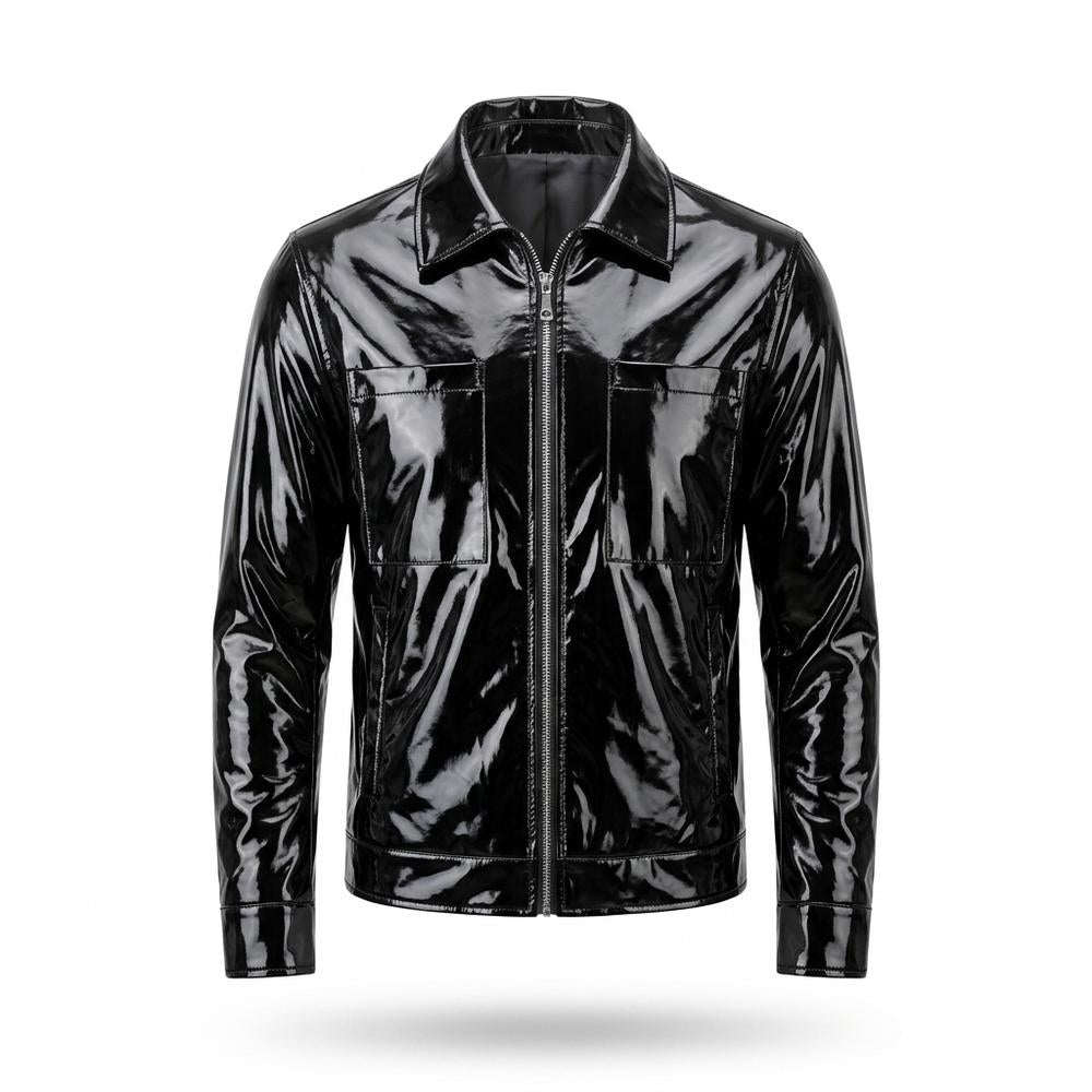 Mens Outlet House - Leran | Coated Zip-Up Jacket Men